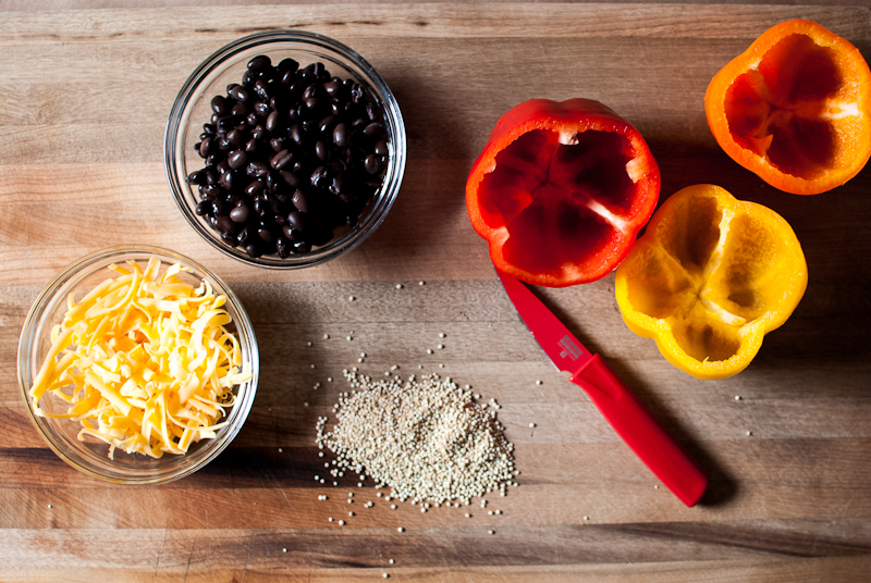 Quinoa stuffed bell peppers