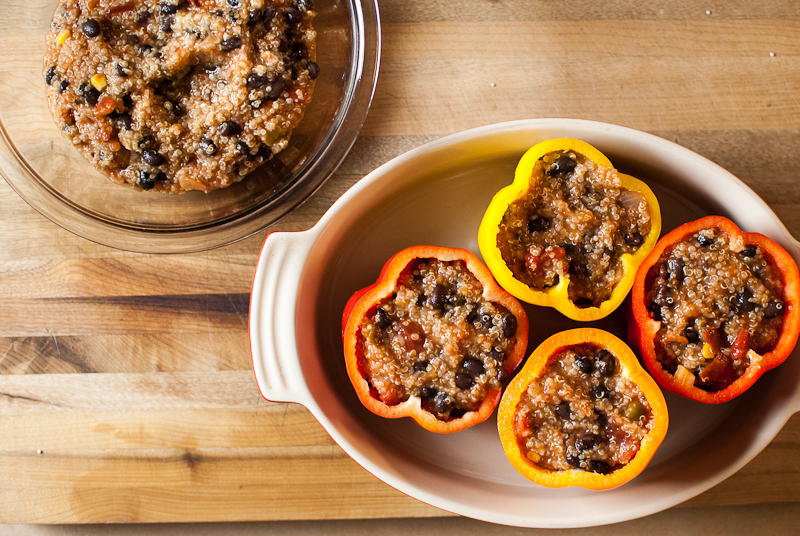 Quinoa stuffed bell peppers