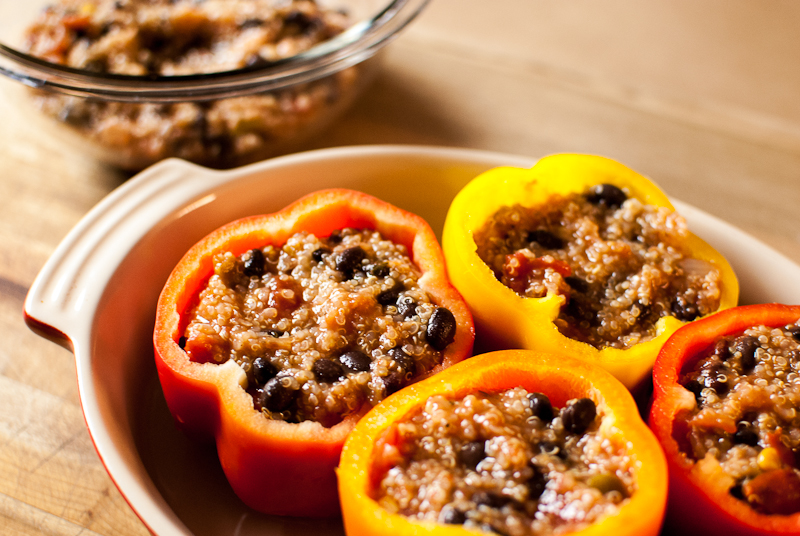 Quinoa stuffed bell peppers