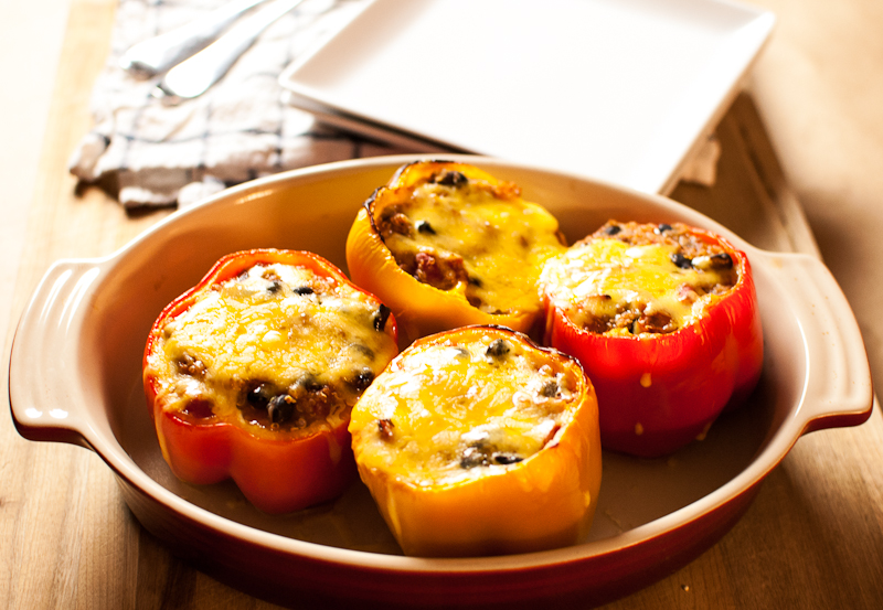 Quinoa stuffed bell peppers