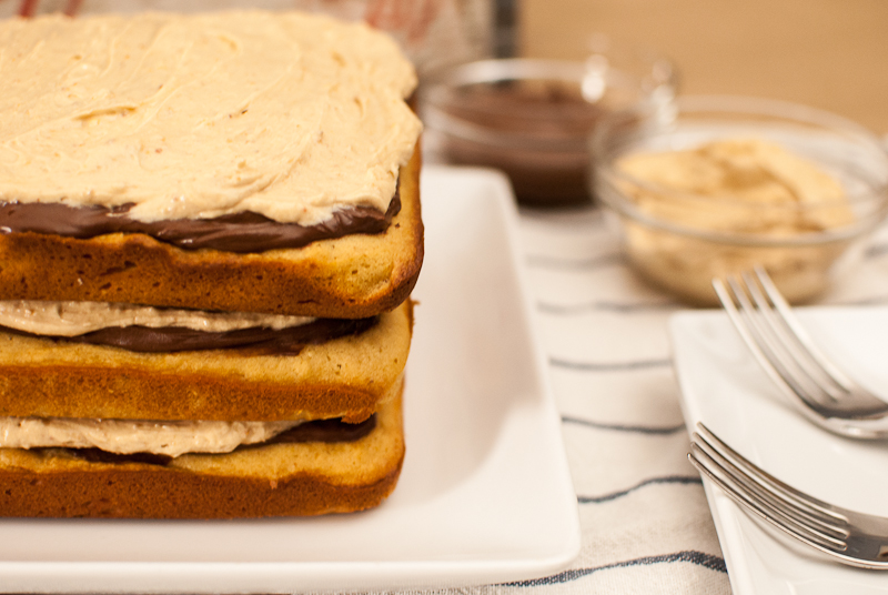 PB and Chocolate cake