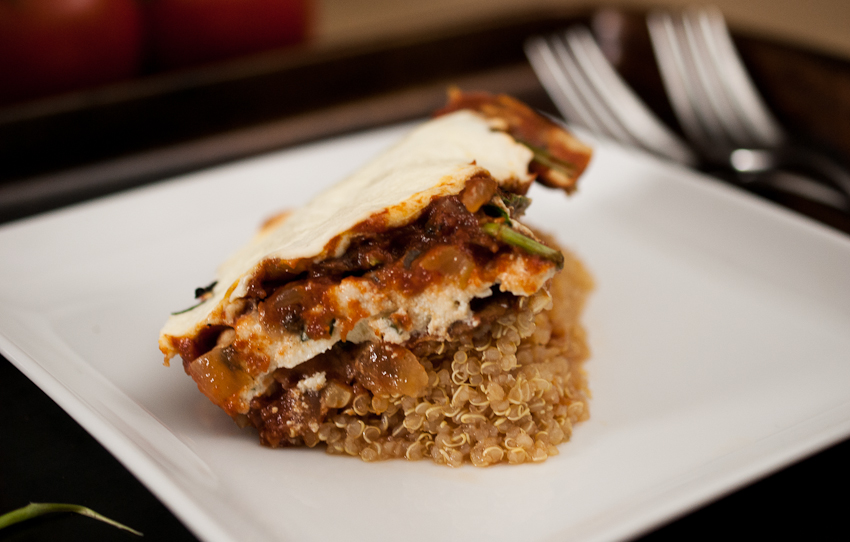 quinoa lasagne