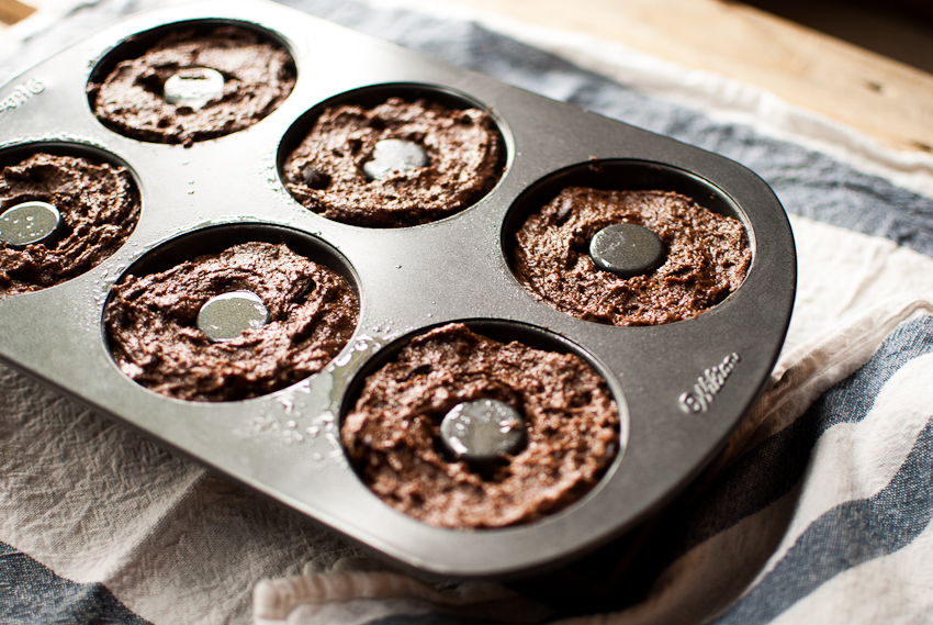 baked chocolate donuts