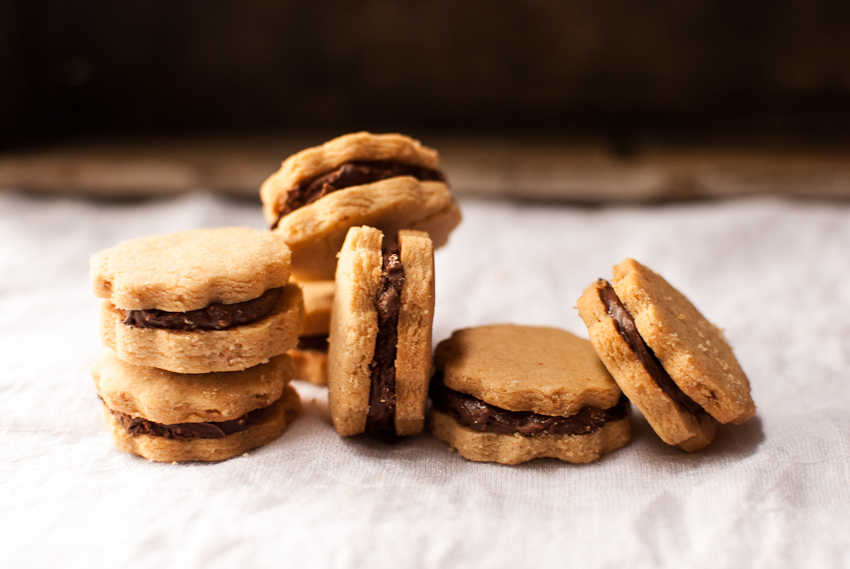 PB & Chocolate Sandwich Cookies