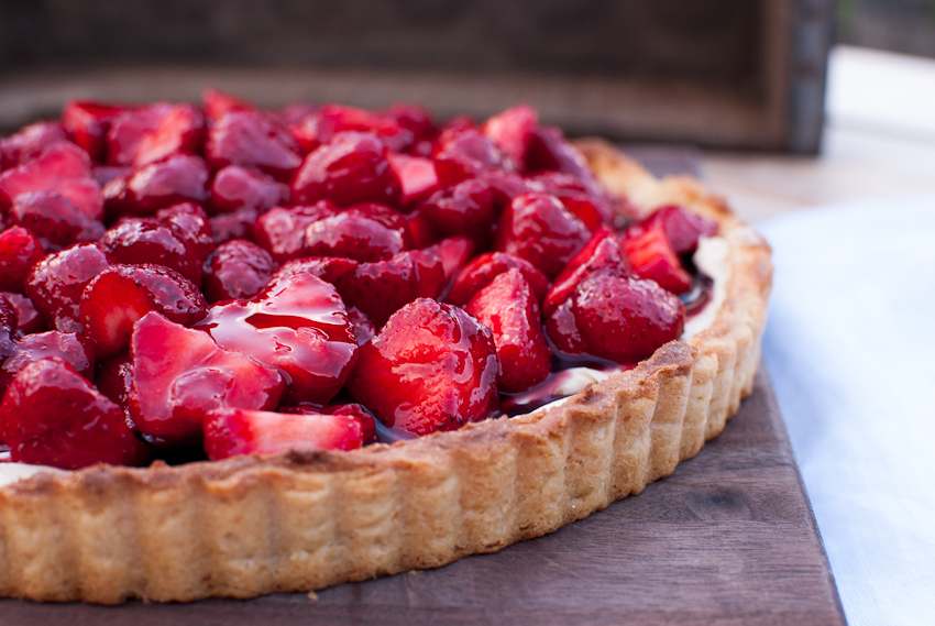 Strawberry Tart with Mascarpone Cheese