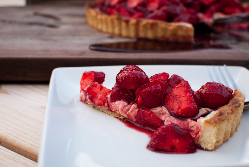 strawberry mascarpone tart