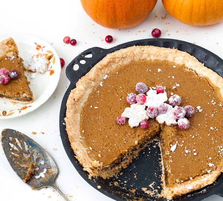 Pumpkin Pie with Ginger Snaps