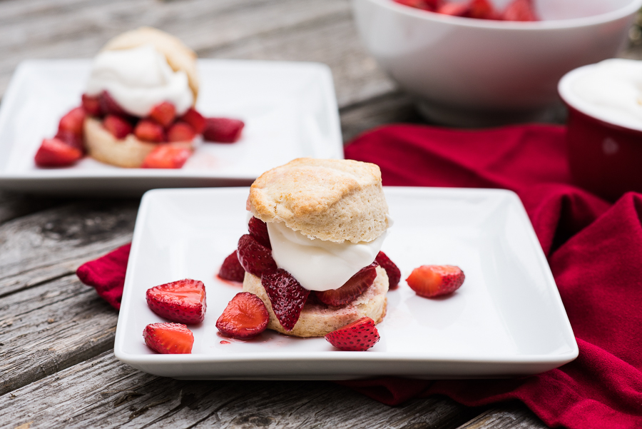 Strawberry Shortcake with Snickerdoodle Scones