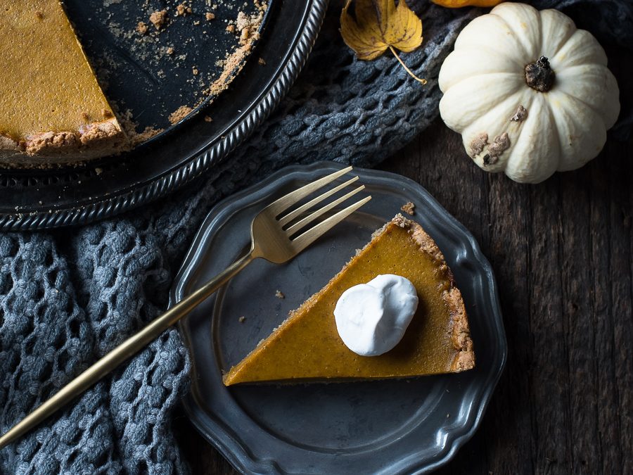 Pumpkin Tart with Pecan Crust